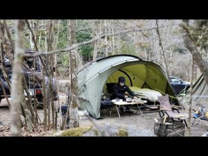 【ソロキャンプ】おすすめドームテントにこだわりギアも紹介🔥調理師キャンプ飯🏕snowpeak  MINIMAL WORKS